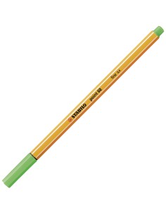  C/10 STABILO POINT 88 VERDE HOJA Nº43 PUNTA DE FIBRA 0,4MM. 